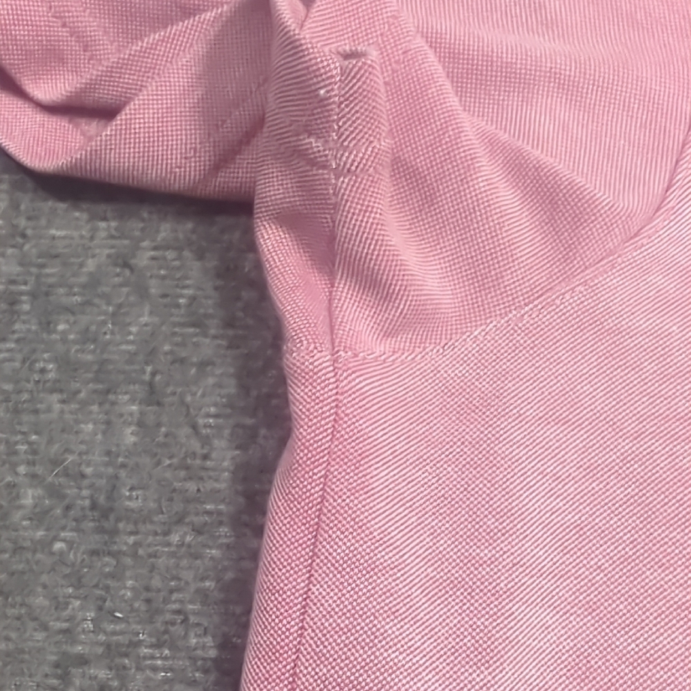 Ted Baker Light Pink Polo Shirt with Patterned Collar - Picture 4 of 15